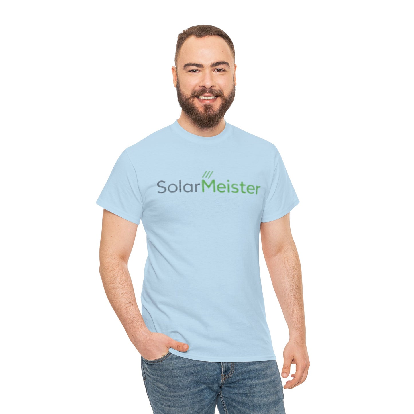 SolarMeister Logo-T-Shirt – Nachhaltiges Solar-Branding auf der Vorderseite