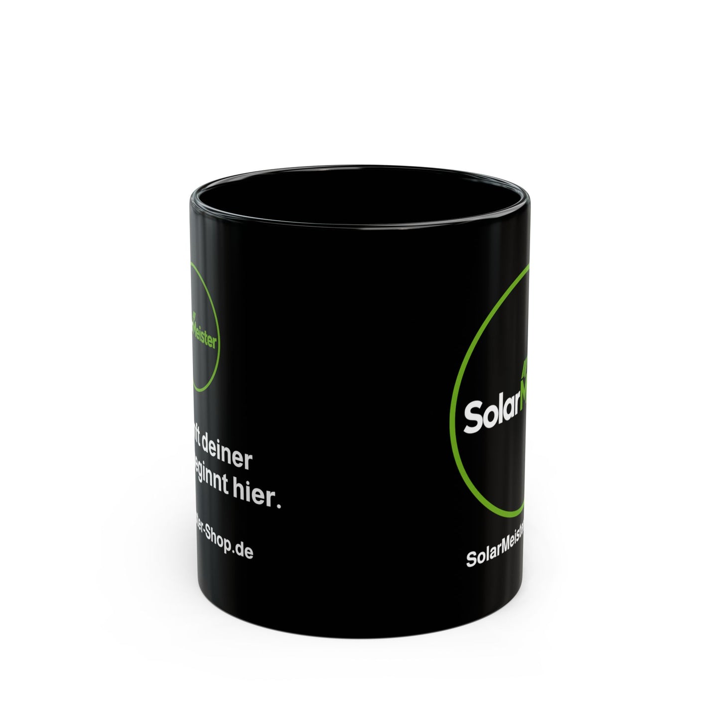 Copy of Copy of SolarMeister Black Coffee Mug – 11oz/15oz Logo Ceramic Cup