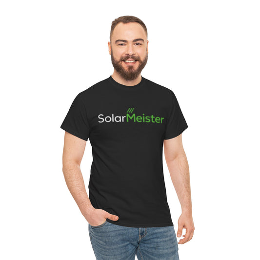 SolarMeister Logo-T-Shirt – Nachhaltiges Solarunternehmen-T-Shirt – Dunkles Shirt