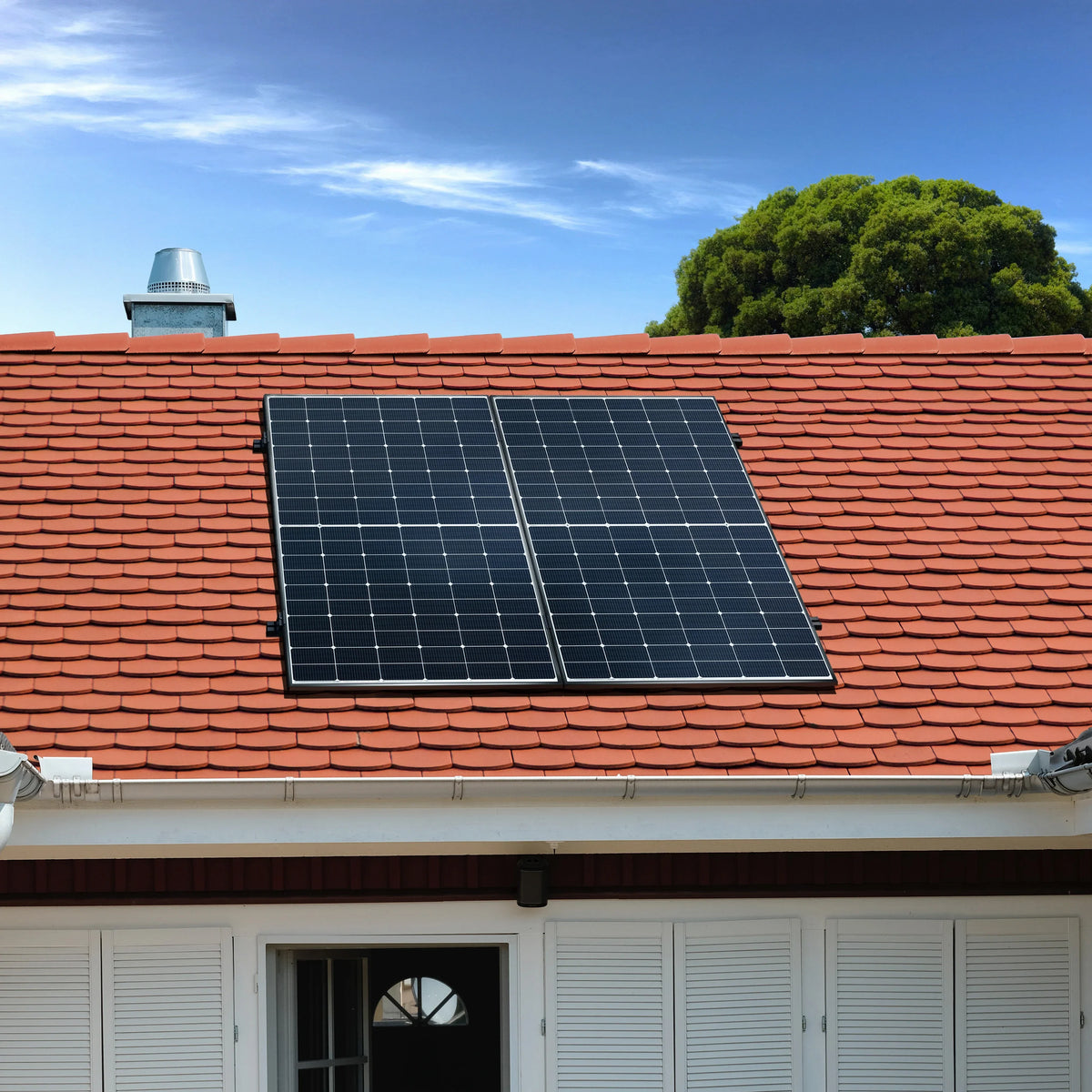 Basic Roof 900 bifazial (Biberschwanzdach) - SolarMeister Balkonkraftwerk-Komplettset