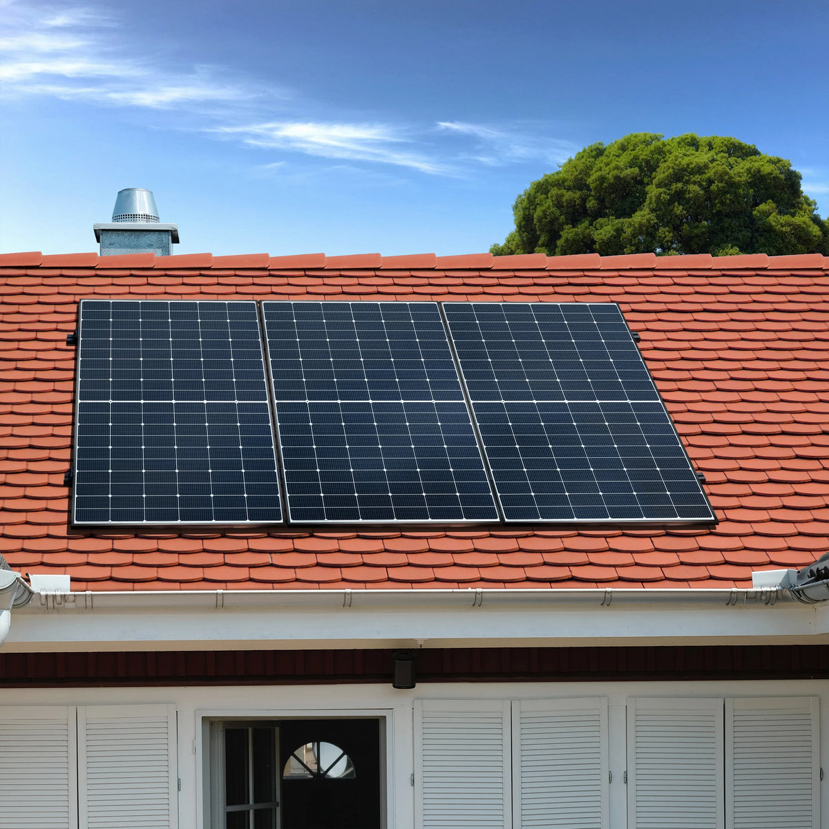 Basic Roof 1350 bifazial (Biberschwanzdach) - SolarMeister Balkonkraftwerk-Komplettset