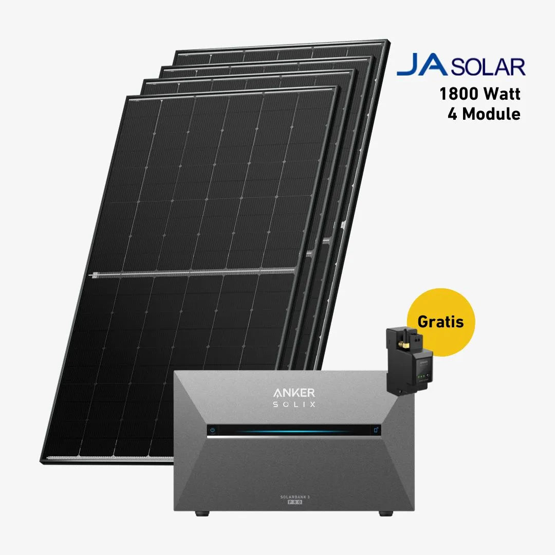 Basic 1800 bifazial Pro mit Anker SOLIX Solarbank 3 E2700 Pro