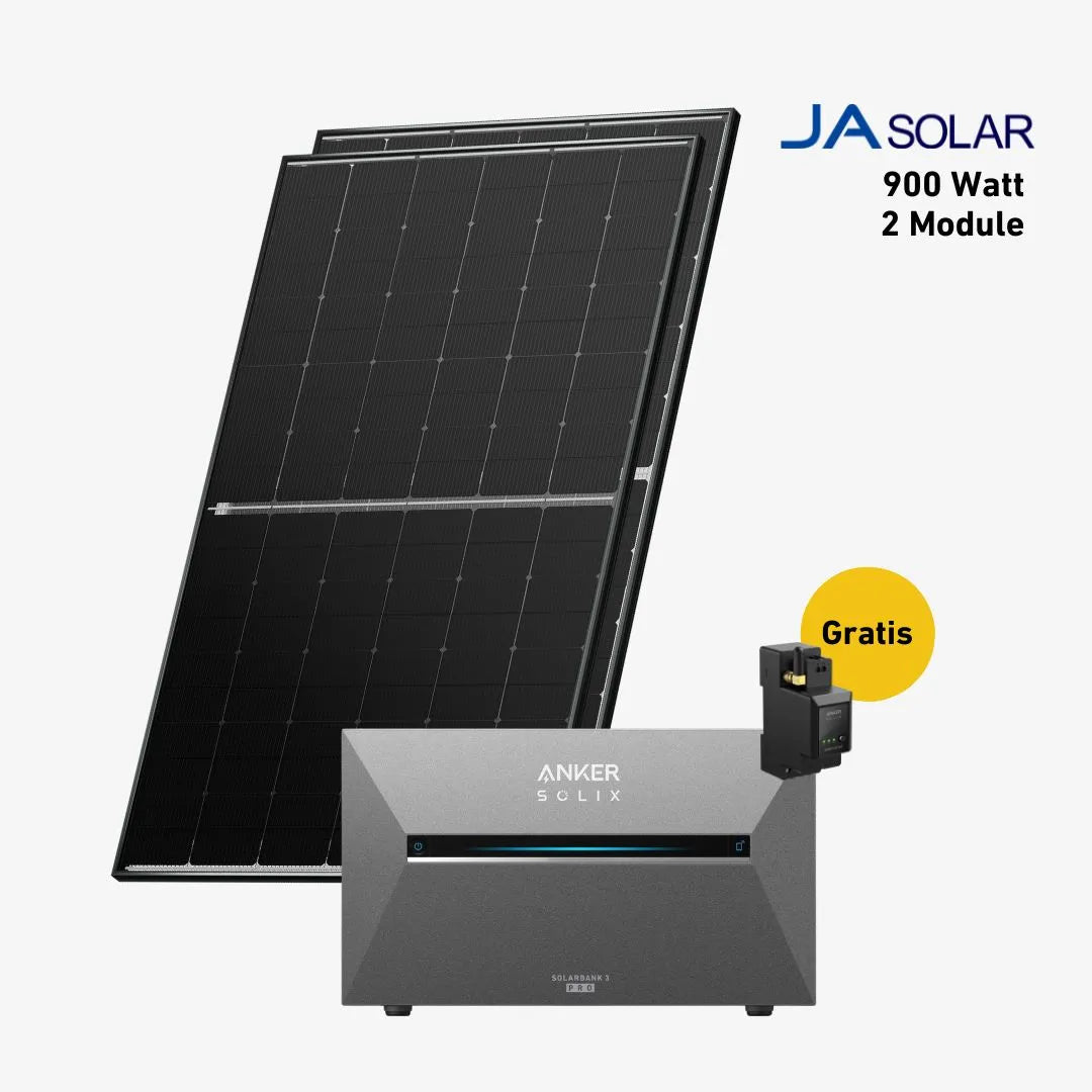 Basic 900 bifazial Pro mit Anker SOLIX Solarbank 3 E2700 Pro