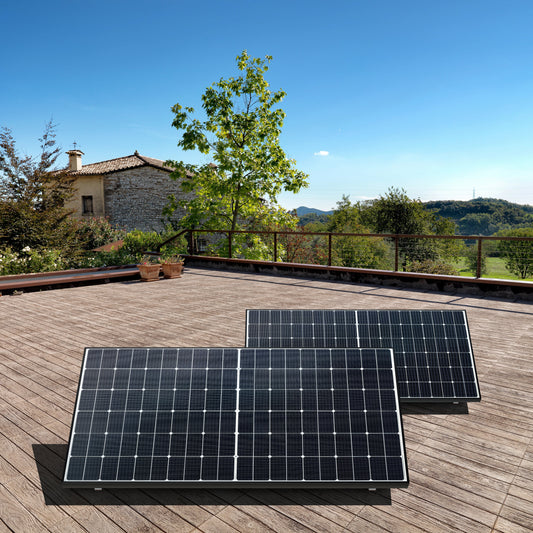 Basic Roof 900 bifazial (Flachdach) - SolarMeister Balkonkraftwerk-Komplettset