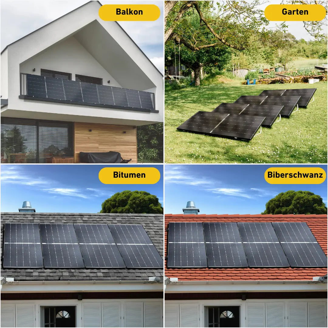 Bifaziale Solarmodule des Basic 1800 Pro mit Anker SOLIX Solarbank 3 – Detailansicht